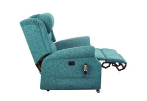 Iconic Quad Teal WF Side On Semi recline Head Tilt lr